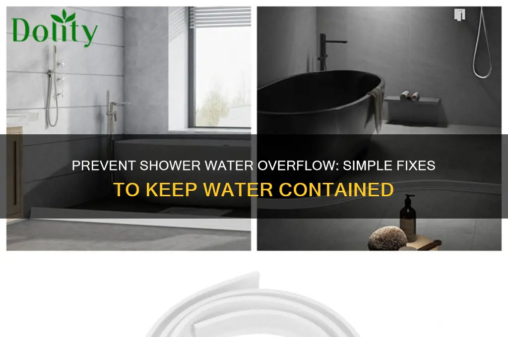 how to keep water from coming out of shower