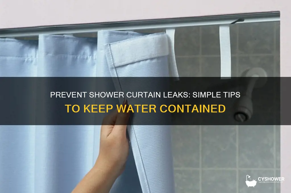 how to keep water from getting behind shower curtain