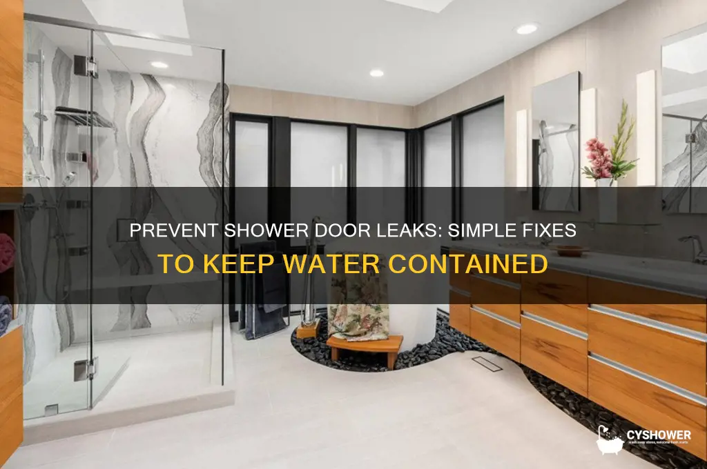 how to keep water from leaking under shower door