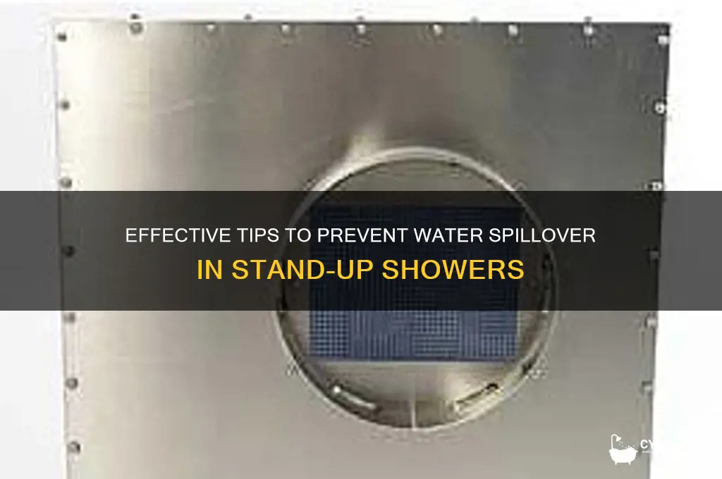how to keep water in a stand up shower