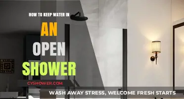 Effective Tips for Preventing Water Spillover in Open Showers