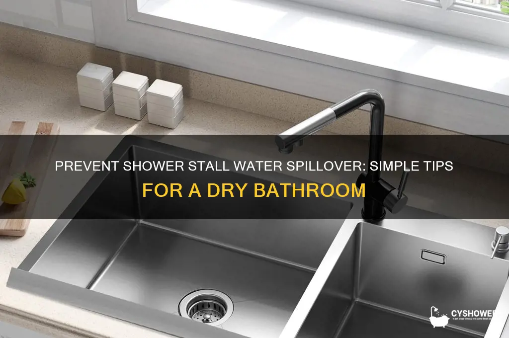 how to keep water in shower stall