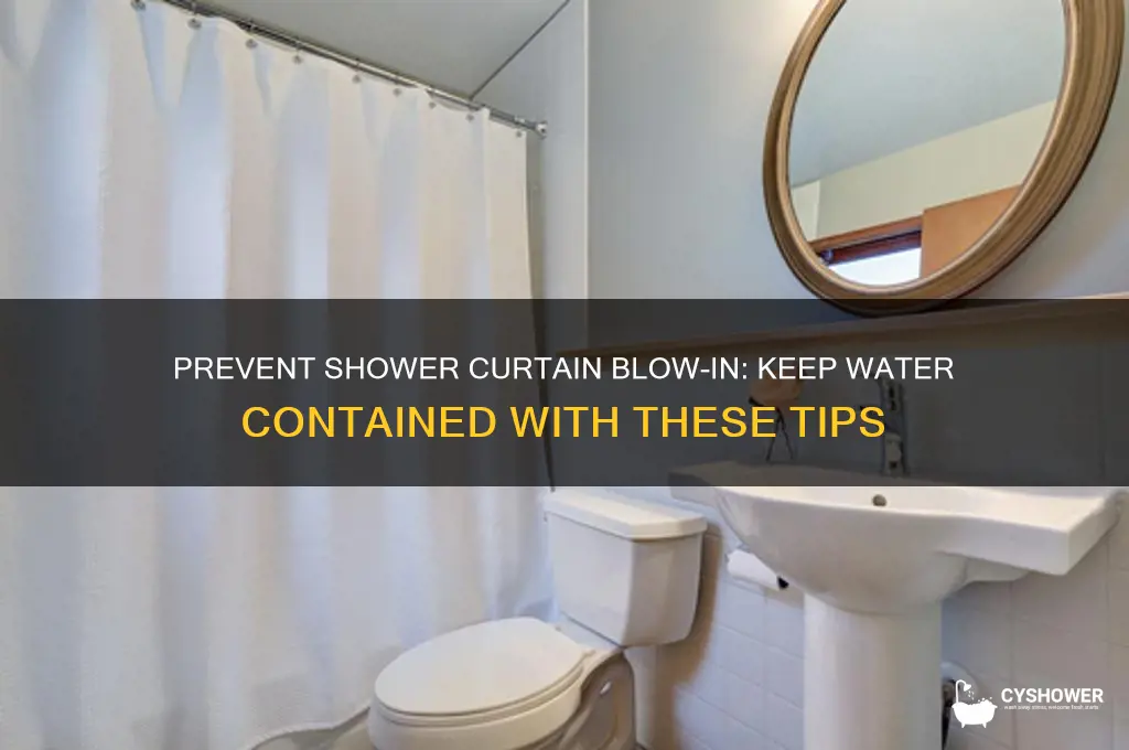 how to keep water in shower with shower curtain