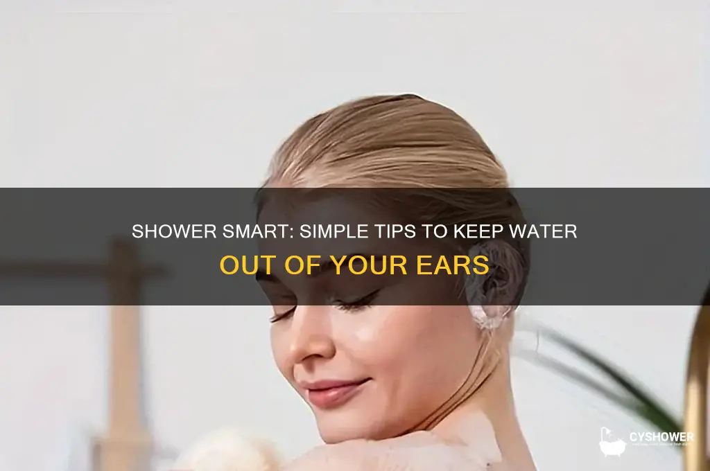 how to keep water out of ear in shower