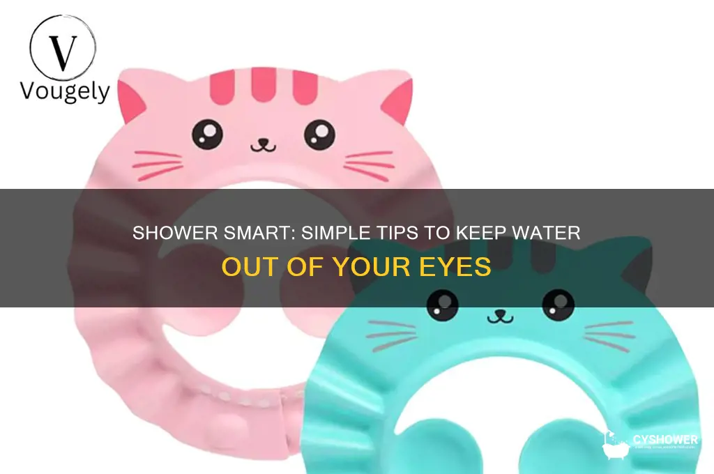 how to keep water out of eye in shower