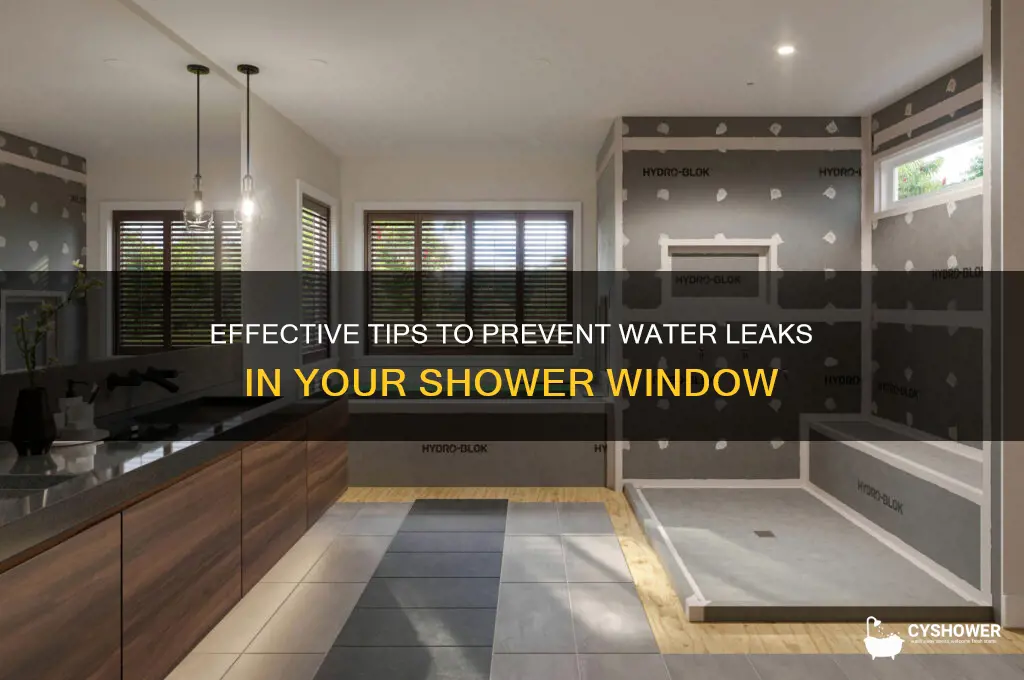 how to keep water out of shower window