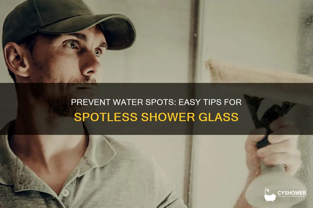 how to keep water spots off shower glass