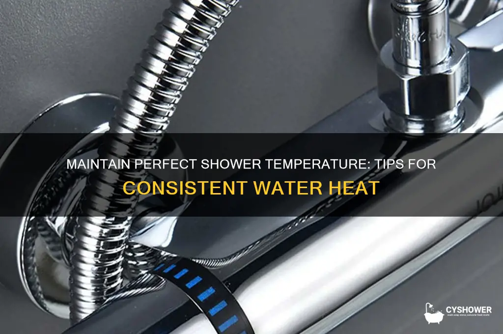 how to keep water temperature constant in shower