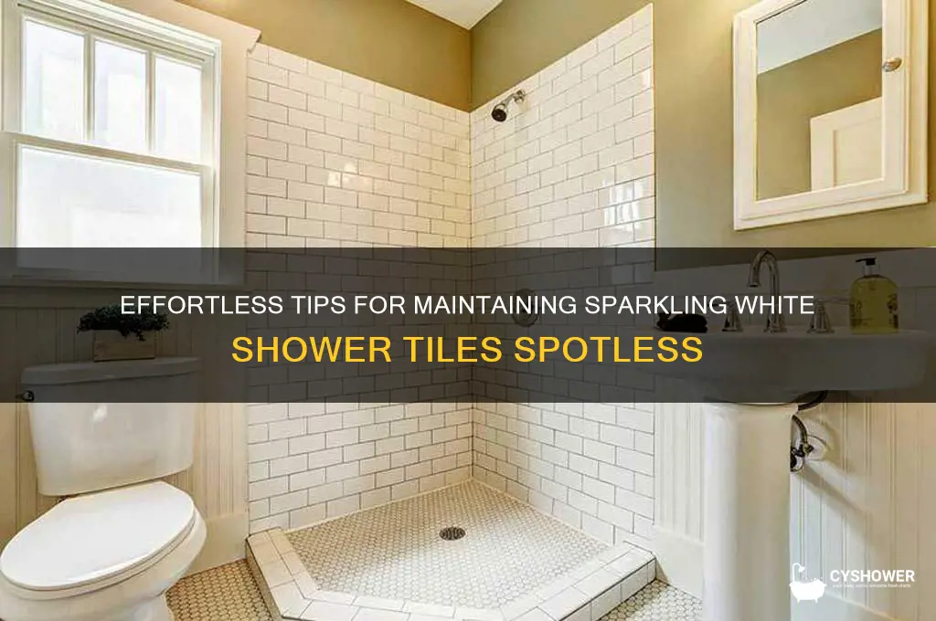 how to keep white shower tiles clean