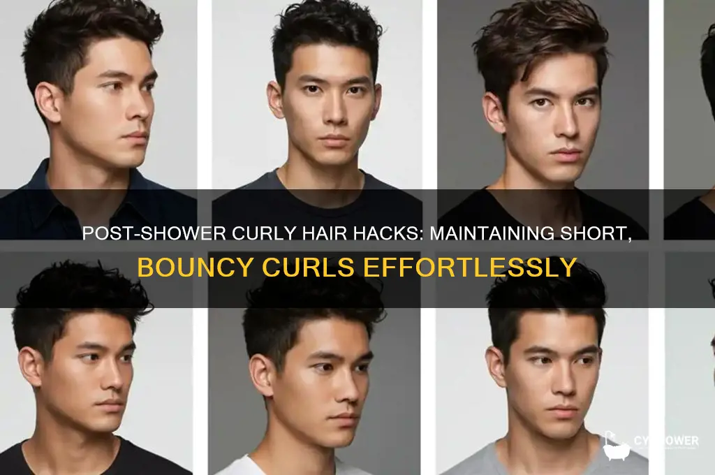 how to keep your short hair curly after a shower