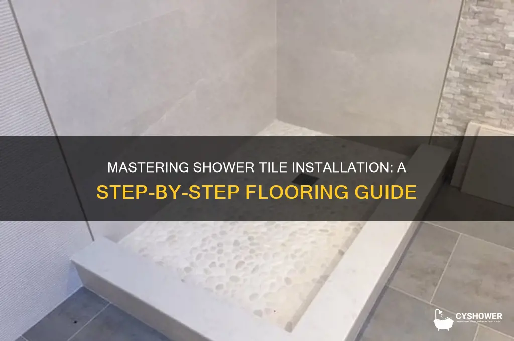 how to lay a shower tile floor