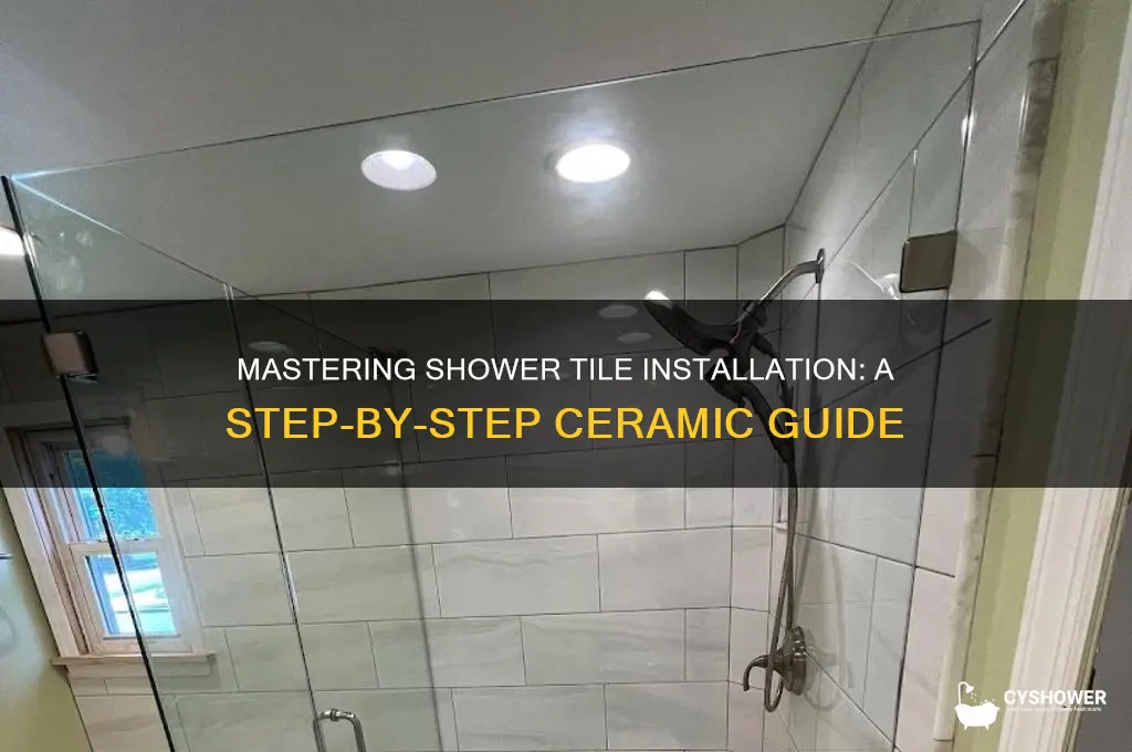 how to lay ceramic tile in a shower