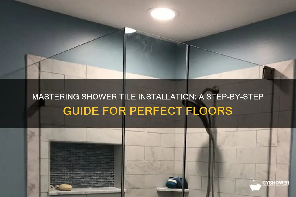 how to lay tile in a shower floor