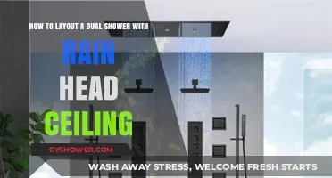 Designing a Luxurious Dual Shower with Rain Head Ceiling Layout