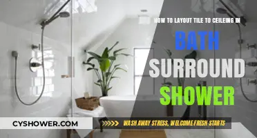Mastering Tile Layout: Ceiling to Floor Bath Surround Shower Guide