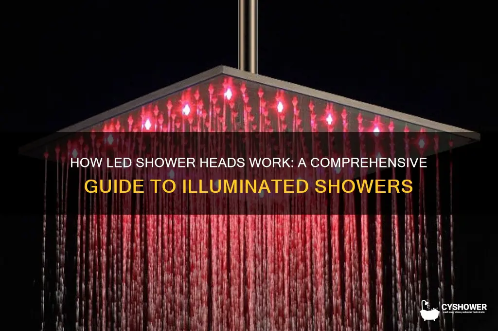 how to led shower heads work