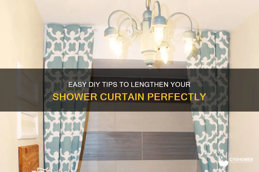 how to lengthen a shower curtain