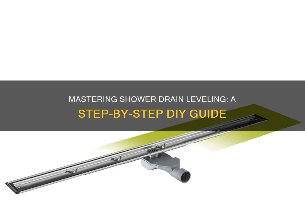 how to level a shower drain