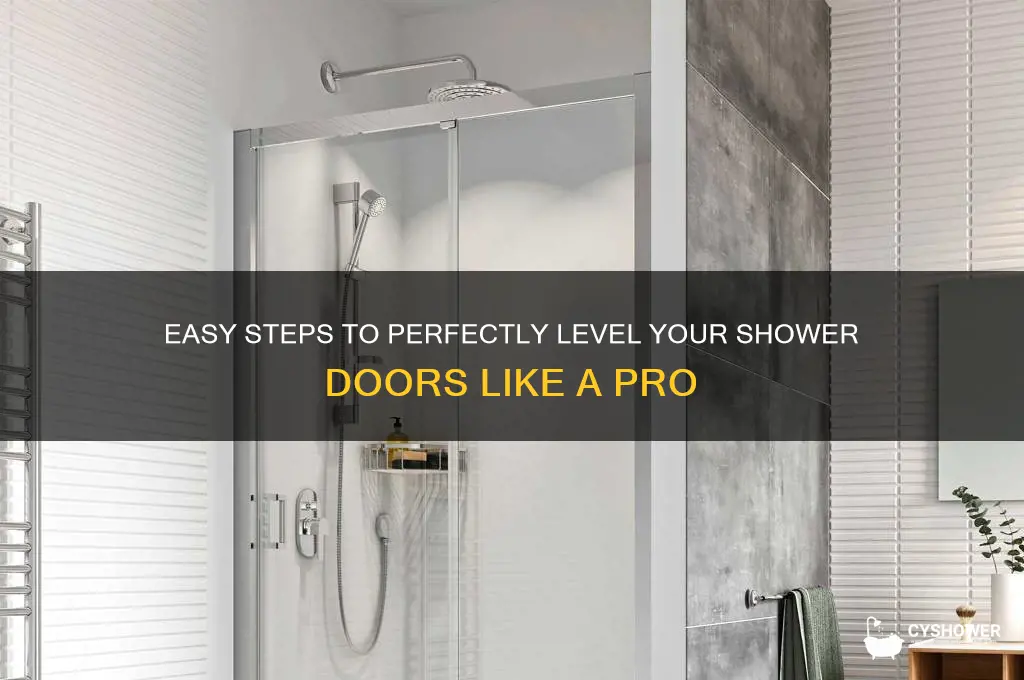 how to level shower doors