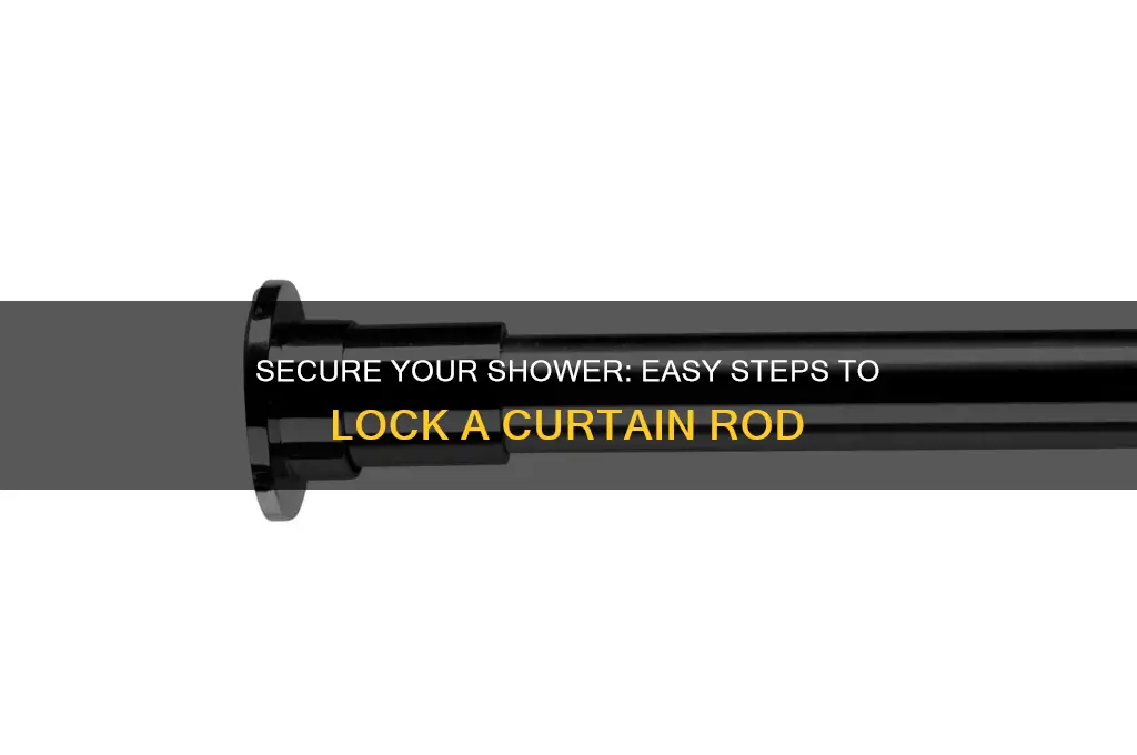 how to lock a shower curtain rod