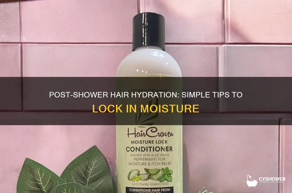 how to lock in moisture in hair after shower