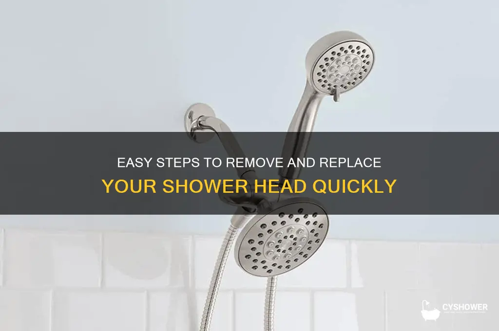 how to loose shower head and replace