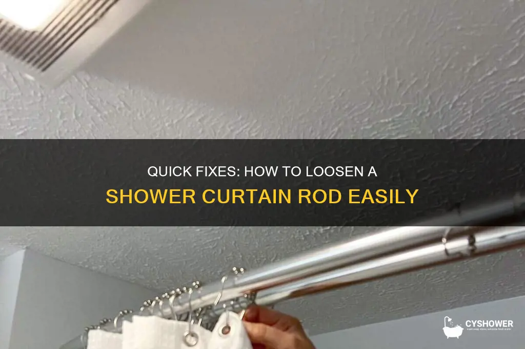how to loosen a shower curtain rod