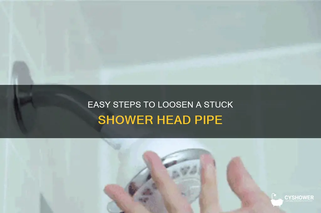 how to loosen a shower head pipe