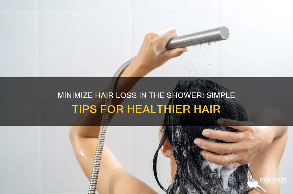 how to lose less hair in shower