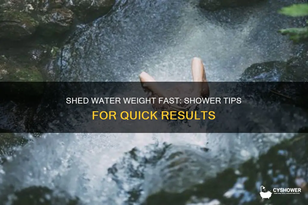 how to lose water weight in the shower