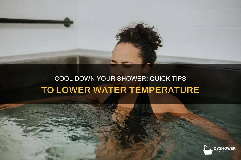how to lower water temperature in shower
