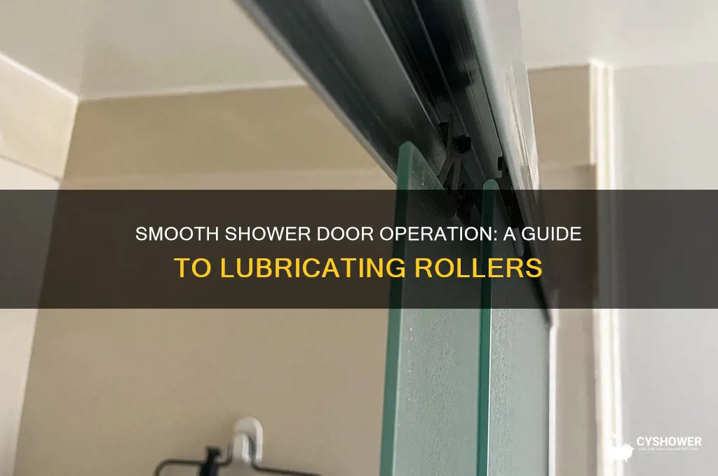 how to lubricate shower door rollers