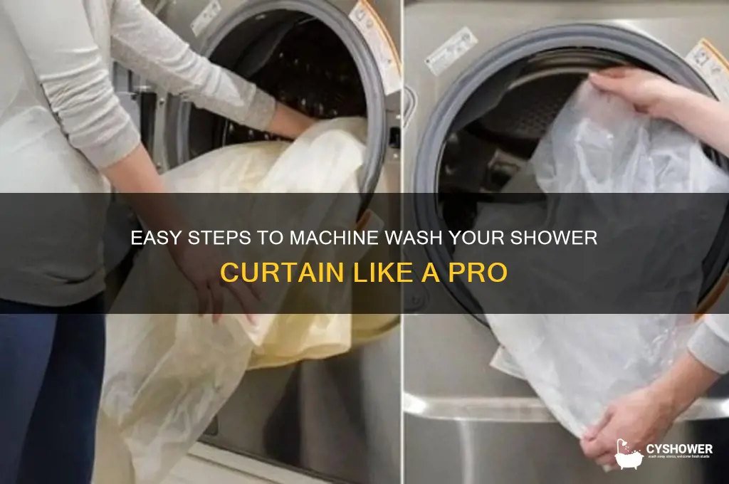 how to machine wash a shower curtain
