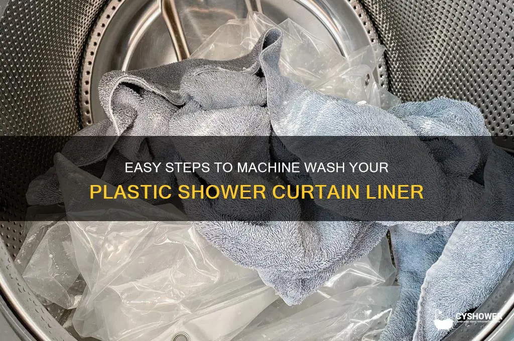 how to machine wash plastic shower curtain liner