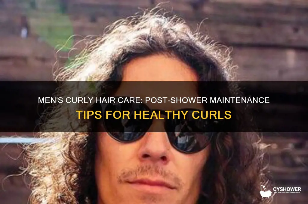 how to maintain curly hair after shower men