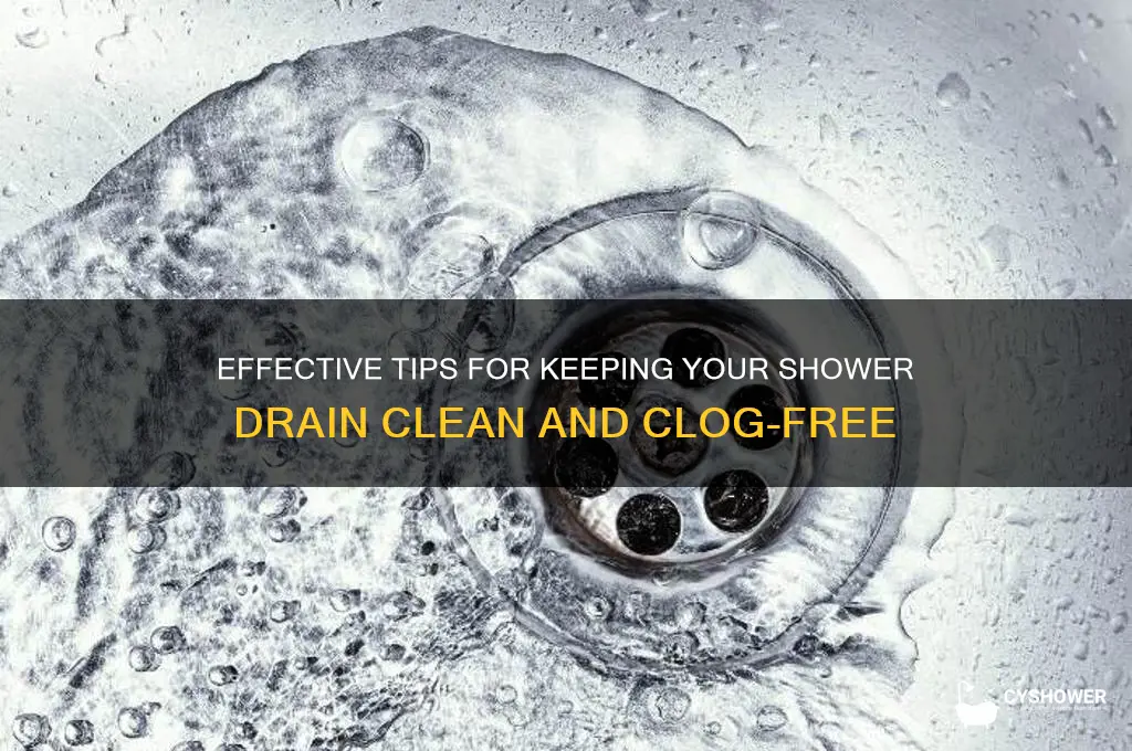 how to maintain shower drain