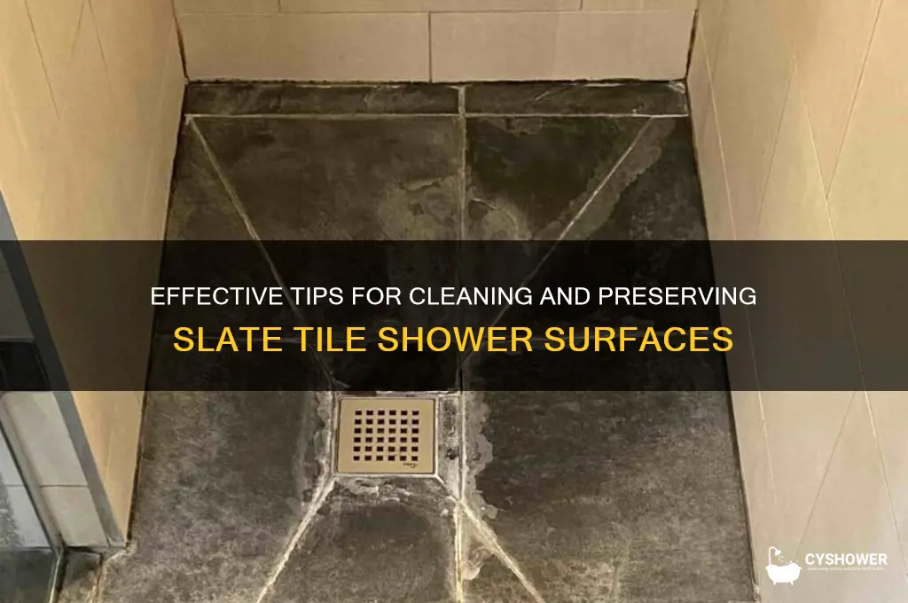 how to maintain slate tile in shower