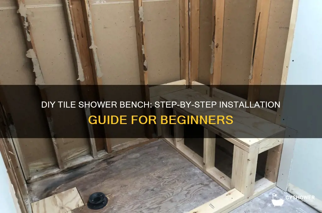 how to make a bench in a tile shower