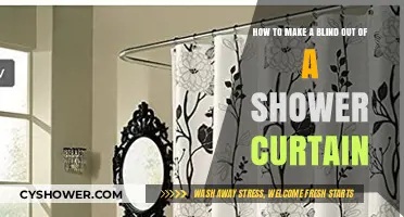 Creative DIY: Transforming a Shower Curtain into a Functional Blind