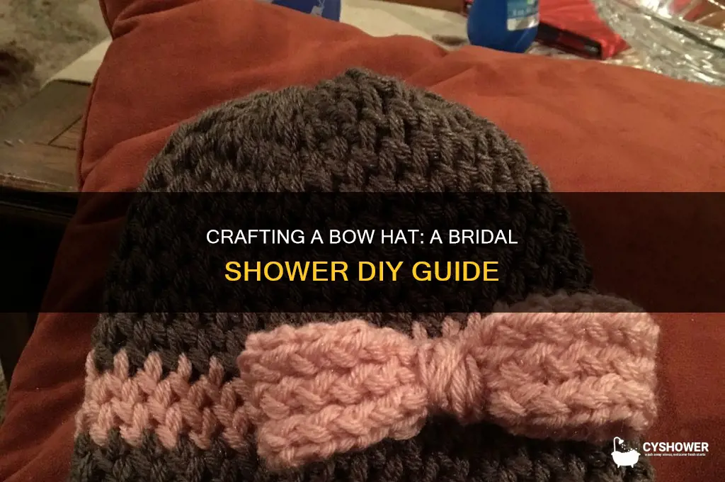 how to make a bow hat for bridal shower