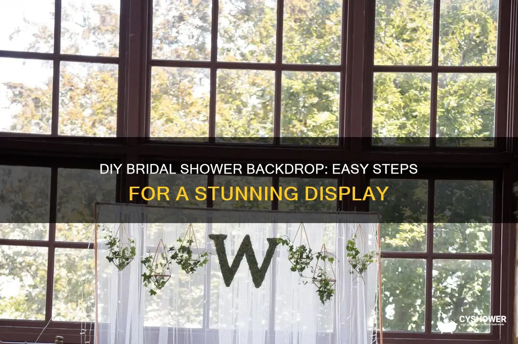 how to make a bridal shower backdrop