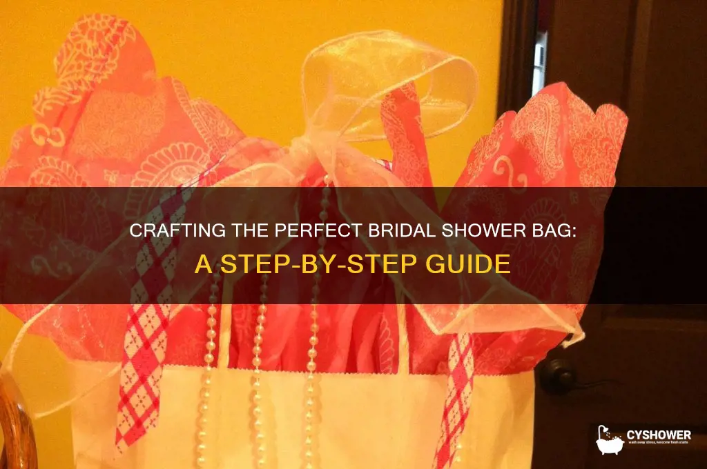 how to make a bridal shower bag