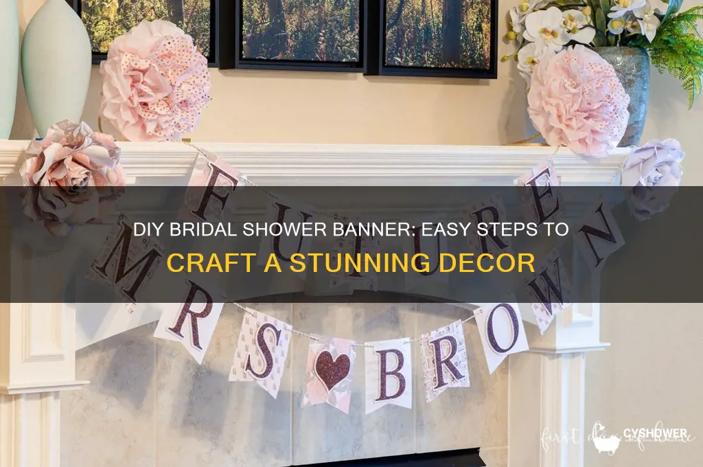 how to make a bridal shower banner