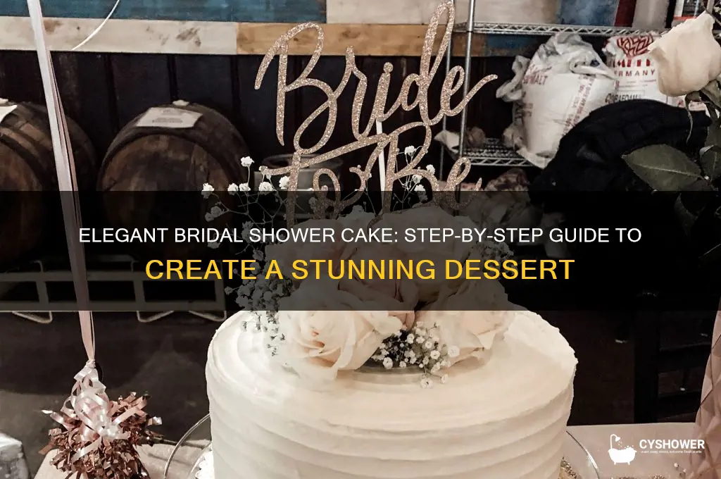 how to make a bridal shower cake