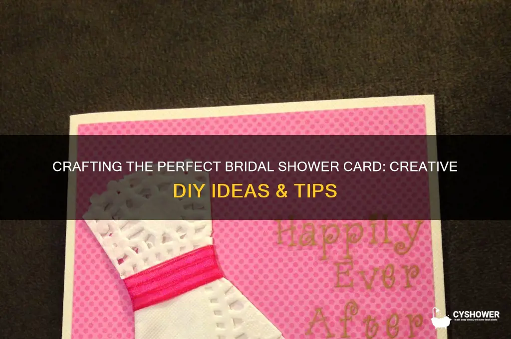 how to make a bridal shower card