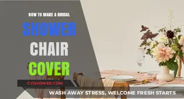 Elegant DIY Bridal Shower Chair Cover Tutorial: Step-by-Step Guide