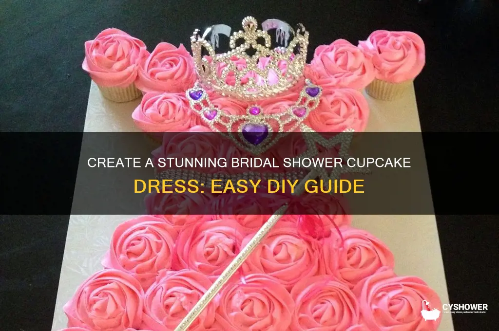 how to make a bridal shower cupcake dress