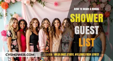 Crafting the Perfect Bridal Shower Guest List: Tips and Tricks