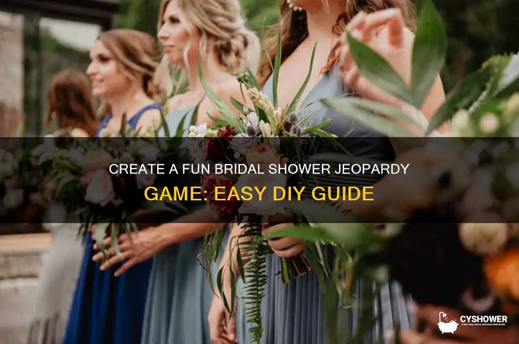 how to make a bridal shower jeopardy