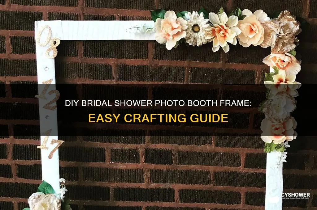 how to make a bridal shower photo booth frame